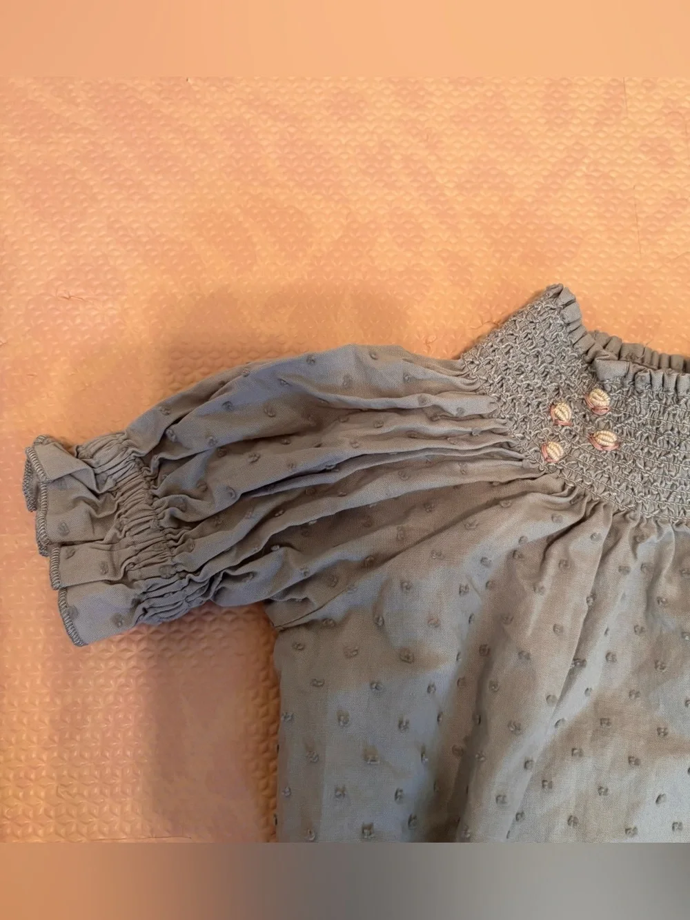 Noralee 3 Months Smocked Wildflower Maddie Romper Bubble Baby Girl